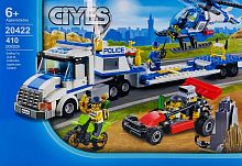 Конструктор CITYES "Перевозчик вертолета" 20422, 410 деталей