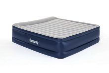 Надувная кровать BESTWAY 193х203х56см с подголовником, встр.насос 220В, до 300кг