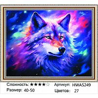 Алмазная мозаика Painting Diamond HWA5249 40x50 см, круглые стразы