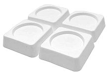 Антивибрационные подставки квадратные для стиральных машин и холодильников Белые ЛБ-1904шт/уп