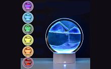 Светильник настольный с движущимся песком Огонек OG-LDP34, 8 режимов