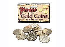 Набор золотых монет Пирата 12 штук, цвет золотой, размер 3,5*3,5 см