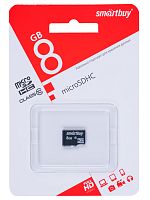 Карта памяти Smartbuy MicroSDHC 8Gb Class 10 без адаптера
