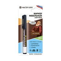 Маркер мебельный спиртовой "Мастер сити ДР" 410 БУК ТЕМНЫЙ, 3 мл (блистер)