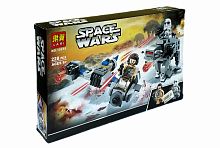 Конструктор LARI Space Wars Бой пехотинцев Первого Ордена против спидера на лыжах 10910, 228 деталей