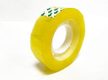 Скотч канцелярский желтый узкий 1,5см х 30м (1 штука)