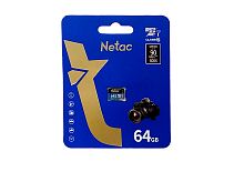 Карта памяти Netac MicroSDXC 64Gb P500 Standard Class 10 UHS-I (90 Mb/s) без адаптера