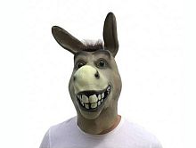 Маска Осел из "Шрека" серый латекс, размер взрослый