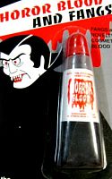 Кровь ужасная HORROR BLOOD AND FANGS, вода, краситель красный, 9*2 см