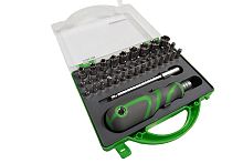 Набор инструмента Вороток + Отвертка + набор бит и головок, 41 предмет