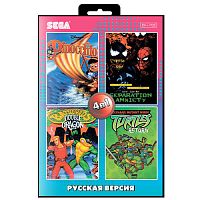 Картридж 16bit 4в1 AA-4404  PINOCIO/BATTLE TOADS & DOUBBLE DRAGON/NINJA TURTLE RETURN+..