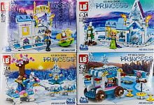 Конструктор LB Princess Ice and Snow Холодное Сердце "Зимние развлечения 4в1" LB2101, 212-234 дет