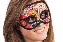 Маска Психоделическая (ем772) пластиковая, без размера