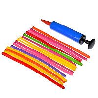 Воздушные шары для моделирования "Капитан весельчак" 15 штук + насос 