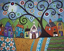 Алмазная мозаика Painting Diamond GF3689, холст на подрамнике, квадратные стразы, 40x50 см