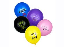 Шары воздушные 12" "О-2" принт серия приколы, 6 цветов, 6 шт/уп