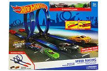 Игровой набор Трек Хот Вилс Hot Wheels MS-36 Скоростной трек парной гонки с мертвой петлей, 2 машины