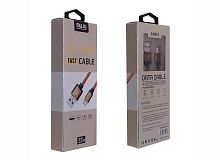 Кабель для Android MUJU MJ-50 USB microUSB 2A, тканевый, длина 1 м