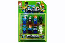 Фигурки МАЙНКРАФТ LB My World LB1121, 8 штук на блистере 
