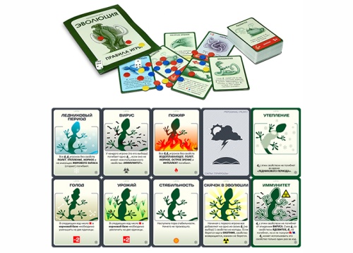 Настольная печатная игра "ЭВОЛЮЦИЯ" база фото 6 Настольная печатная игра "ЭВОЛЮЦИЯ" база фото 6