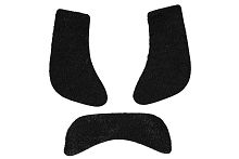 Бакенбарды и усы 2607B, черные, синтетическое волокно, размер 12*9 см