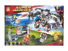 Конструктор 666 SUPER HEROES "Супергерои: Силовая броня Железного Человека Анти-Халк" 66018, 334 дет