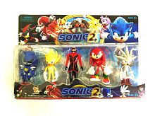 НАБОР Фигурка СОНИК THE HEDGINOG 5в1 на блистере, 16 см