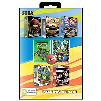 Картридж 16bit 7в1 A-702 Черепашки: Возвращение Легенды/ Turtles Return / Tanchiki+Mario /+..