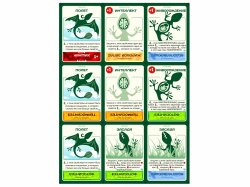 Настольная печатная игра "ЭВОЛЮЦИЯ" база фото 3 Настольная печатная игра "ЭВОЛЮЦИЯ" база фото 3