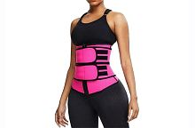Корсет утягивающий 521-37 WAIST TRAINING CORSET для похудения ROSE RED, размер L (70-75 см)