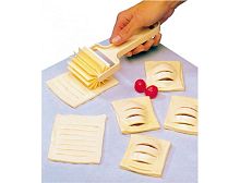 Валик пластиковый "Полоски" для выпечки, мини 6,5 см