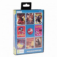 Картридж 16bit 8в1 SK-8001 SAMURAI/SPIDERMAN/TIN TOON/SECOND SAMURAI+... 32MB