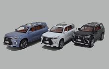 Машина ДЖИП LEXUS LX570 DIE-CAST 1900-15, масштаб 1:24, металлическая 20х9,5х8,5 см.