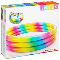 Детский надувной бассейн INTEX "Радуга" 168х38см, 581л, от 2 лет
