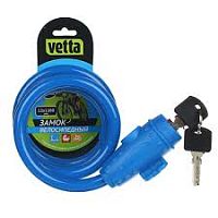 Замок велосипедный противоугонный троссовый 12 х 1100 мм