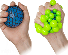 Игрушка Мяч в сетке Сквиш Mesh Squish Ball антистресс Ø 6-7 см