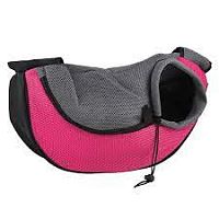 Сумка-переноска для кошек и мелких пород собак Single Shoulder Bag Sling ROSE розовая