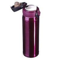 Термос стальной SATOSHI с крышкой на защелке, 450 мл