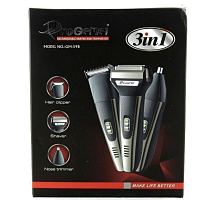 Бритва-машинка для стрижки электрическая Geemy GM-598, 3 в 1