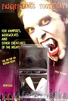 Клыки вампира в коробочке 2 штуки (зубы вампира), белый пластик, размер 5*4 см (22*15 см)