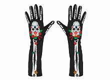 Перчатки "Судный День" 34279, женский, полиэстер, черные, 40см