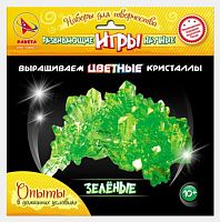 Набор для выращивания цветных кристаллов "ЗЕЛЕНЫЕ" (Ракета) 