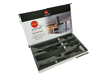 Набор кухонных ножей EVDRTVERH KITCHEN KS-9, топорик + ножницы, 6 предметов