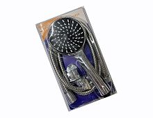 Набор для душа Q-004 лейка 1 режим, Ø 100 мм со шлангом 1,5 м и держателем на стену