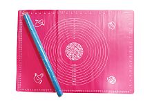 Коврик силиконовый для раскатки теста, размер  64 см х 45 см, прямоугольный