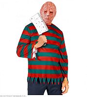 Джемпер Ночной Сталкер красно-зеленый Фредди Крюгер, полиэстер, размер L-XL