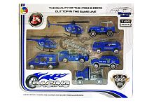 Набор полицейской техники SPECIAL CAR Die Cast Metal 8в1, масштаб 1:64, в коробке