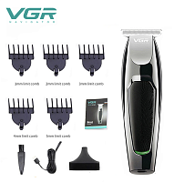 Машинка для стрижки волос VGR Voyager V-030 со сменными насадками