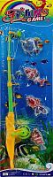 Настольная игра-рыбалка "FISHING GAME" 66618, спиннинг + 4 рыбки, на блистере 51х15 см