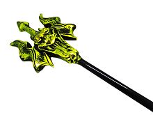 Трезубец Дьявола золотой, черное древко, пластик, длина 125 см